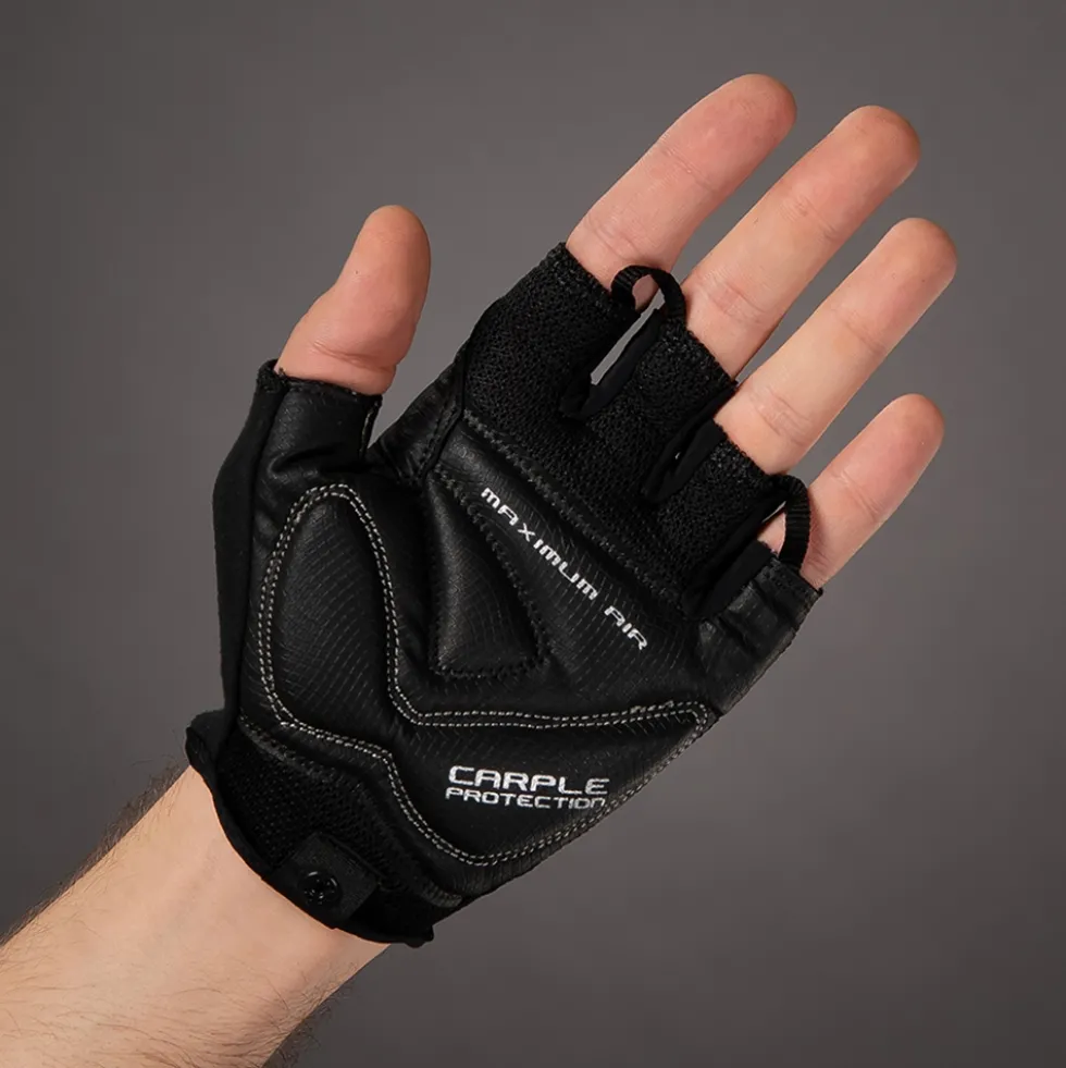 Chiba Cool Air Handschoenen met Korte Vingers - zwart