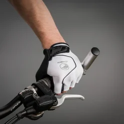 Wielerhandschoenen < Chiba Coo Air Handchoenen et Korte Vinger - wit