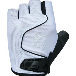 Wielerhandschoenen < Chiba Coo Air Handchoenen et Korte Vinger - wit
