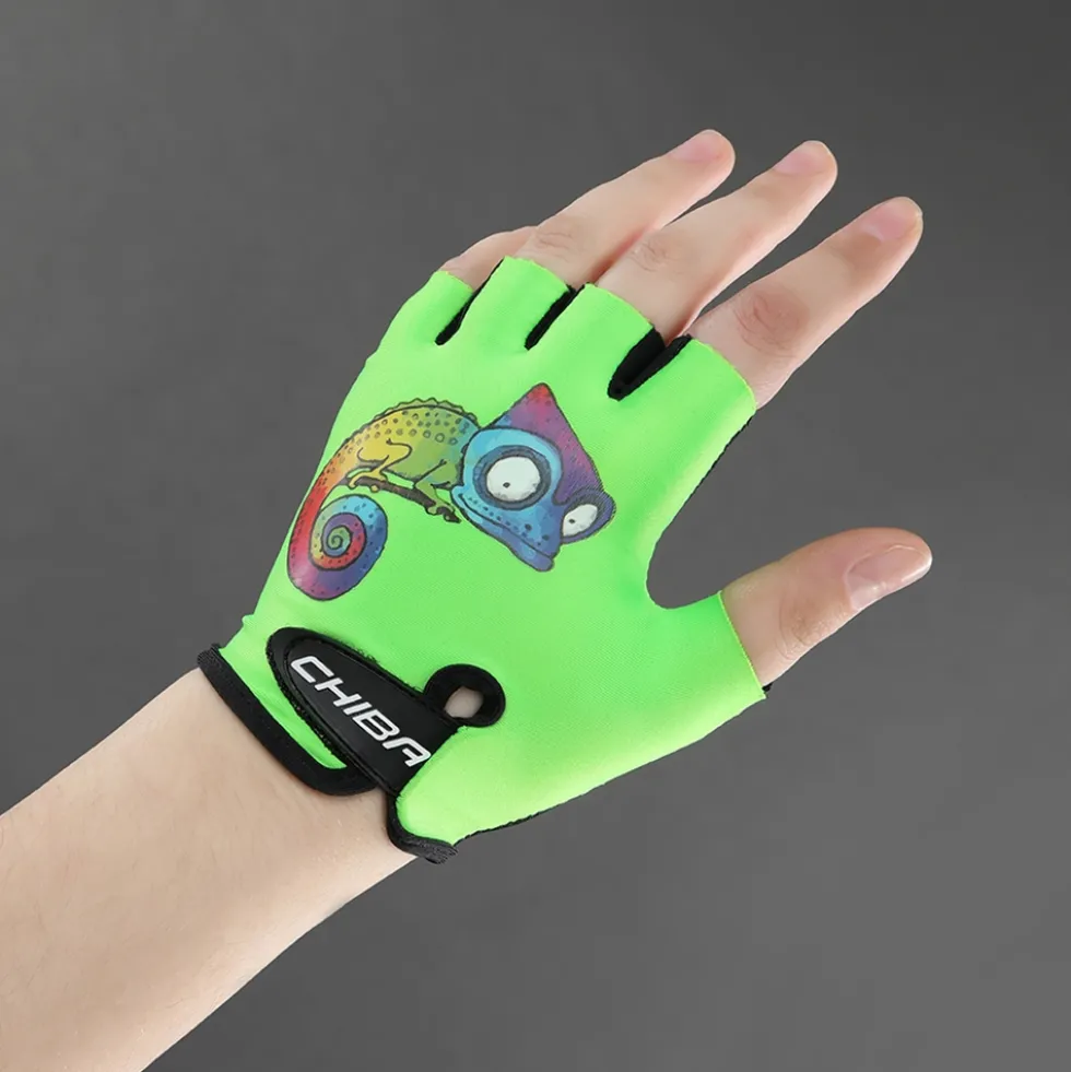 Chiba Cool Kids Handschoenen met Korte Vingers Kinderen - chameleon