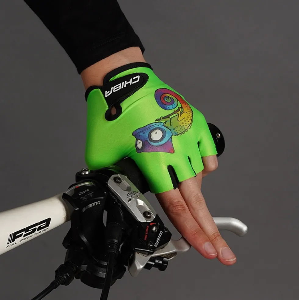 Chiba Cool Kids Handschoenen met Korte Vingers Kinderen - chameleon