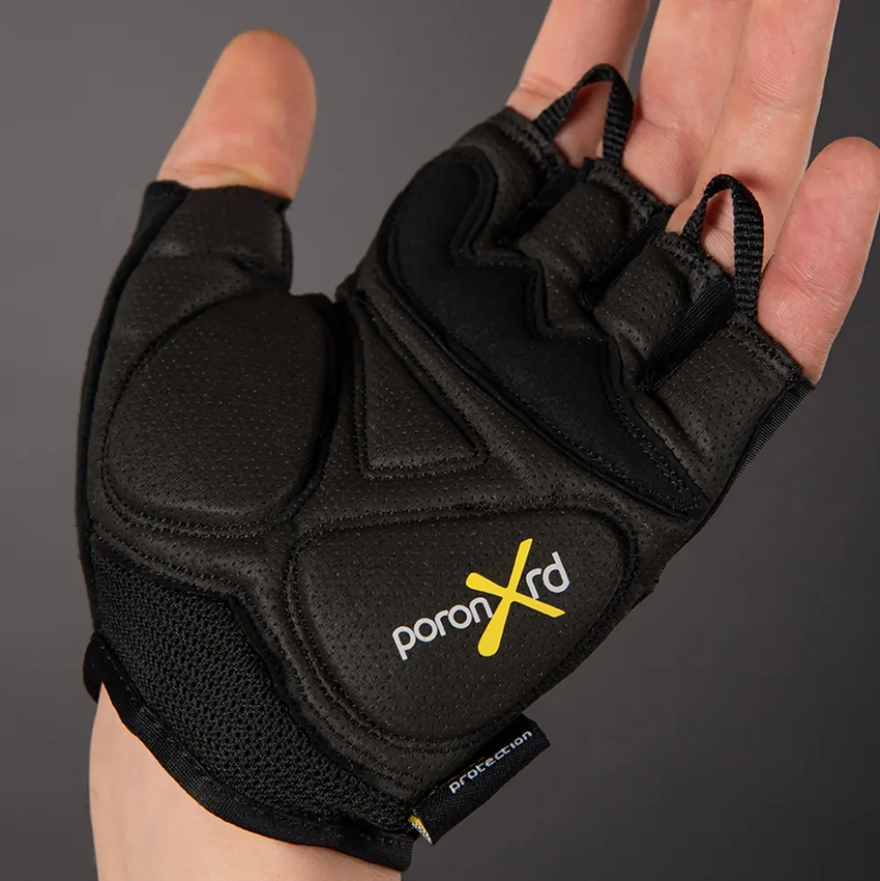 Chiba Gel Comfort Handschoenen met Korte Vingers - zwart