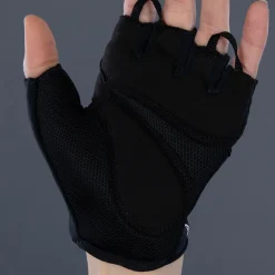 Chiba Gel Handschoenen met Korte Vingers Dame - zwart/zwart
