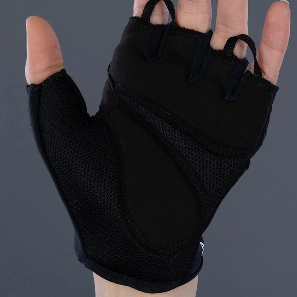Chiba Gel Handschoenen met Korte Vingers Dame - zwart/zwart