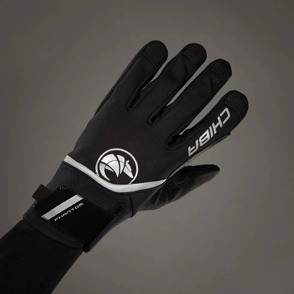 Chiba Phantom Light Fietshandschoenen - zwart/zwart