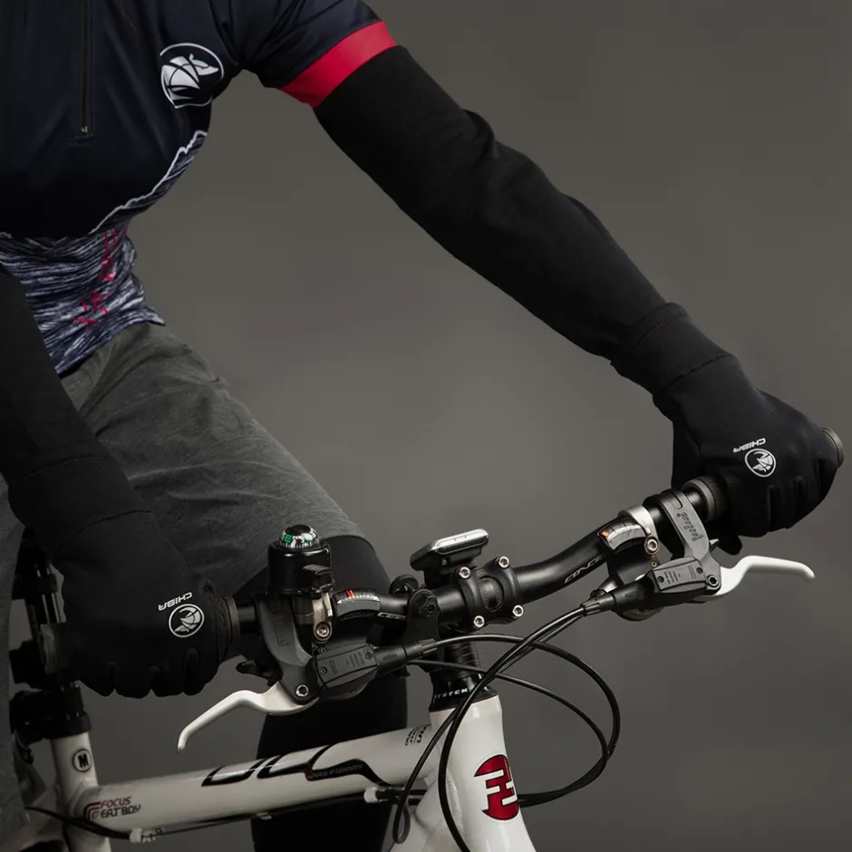 Winterhandschoenen < Chiba Polarfleece Fiethandchoenen - zwart