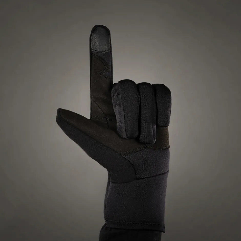 Winterhandschoenen < Chiba Poarfeece Titan Fiethandchoenen et Becherhoe - zwart