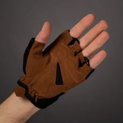 Wielerhandschoenen < Chiba Retro Handchoenen et Korte Vinger - zwart/bruin