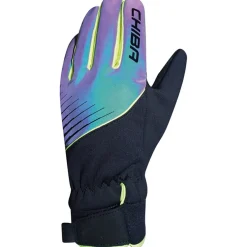 Chiba Waterproof Fietshandschoenen Kinderen - rainbow reflective/black