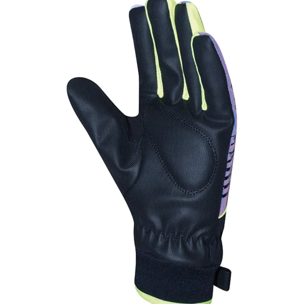 Chiba Waterproof Fietshandschoenen Kinderen - rainbow reflective/black