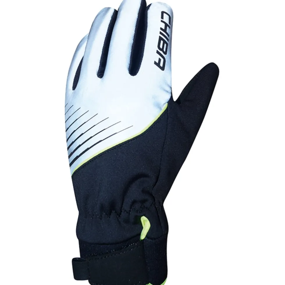 Chiba Waterproof Fietshandschoenen Kinderen - silver reflective/black