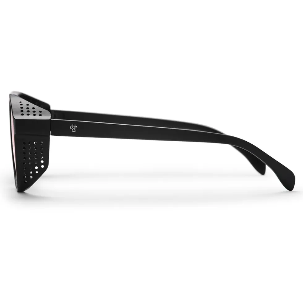 CHPO Rickard Zonnebrillen - Black / Red Mirror