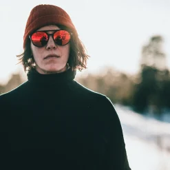 CHPO Rickard Zonnebrillen - Black / Red Mirror