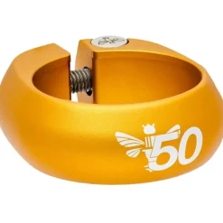 Chris King Zadelpenklem - matte gold 50th
