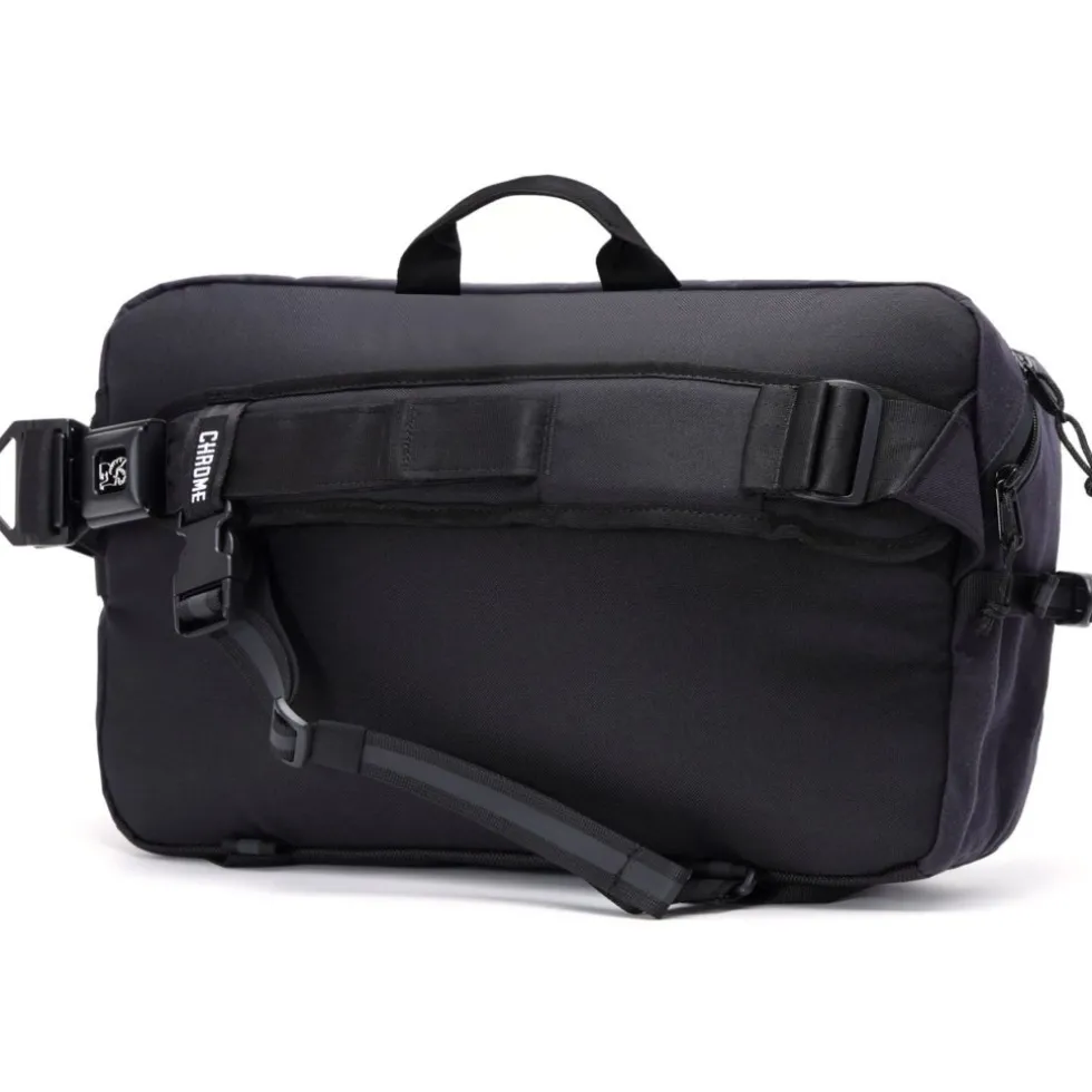 CHROME Kadet Max Schoudertas - 15L - Black Canvas Leather
