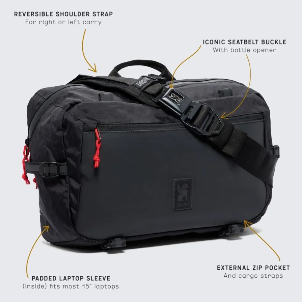CHROME Kadet Max Schoudertas - 15L - Steel Blue