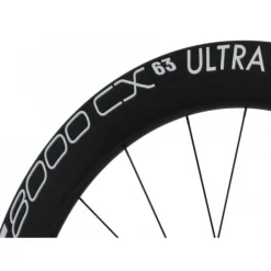 Wielen < CITEC 8000 CX / 63 Ultra DB Wielset - 28" | Clincher | Centerlock - 12x100mm | 12x142mm - XDR | zwart/wit