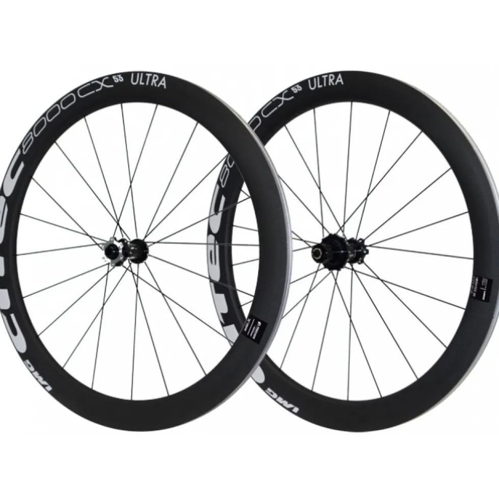 CITEC 8000 CX / 53 Ultra DB Wielset - 28" | Clincher | Centerlock - 12x100mm | 12x142mm - Shimano | zwart/wit