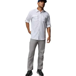 T-Shirts & Tops < Columbia Siver Ridge Utiity II Overhed et ange ouwen Heren - White
