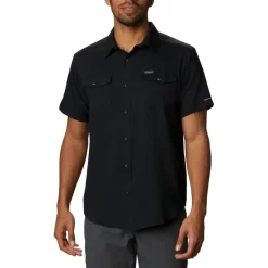 Shirts & Midlayers|T-Shirts & Tops < Columbia Utiizer II oid Overhed et Korte ouwen Heren - Zwart