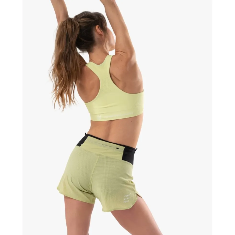 Compressport FeelFree Seamless BH-Top Dames - shadow lime