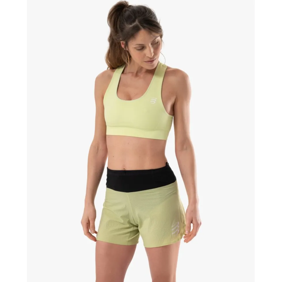 Compressport FeelFree Seamless BH-Top Dames - shadow lime
