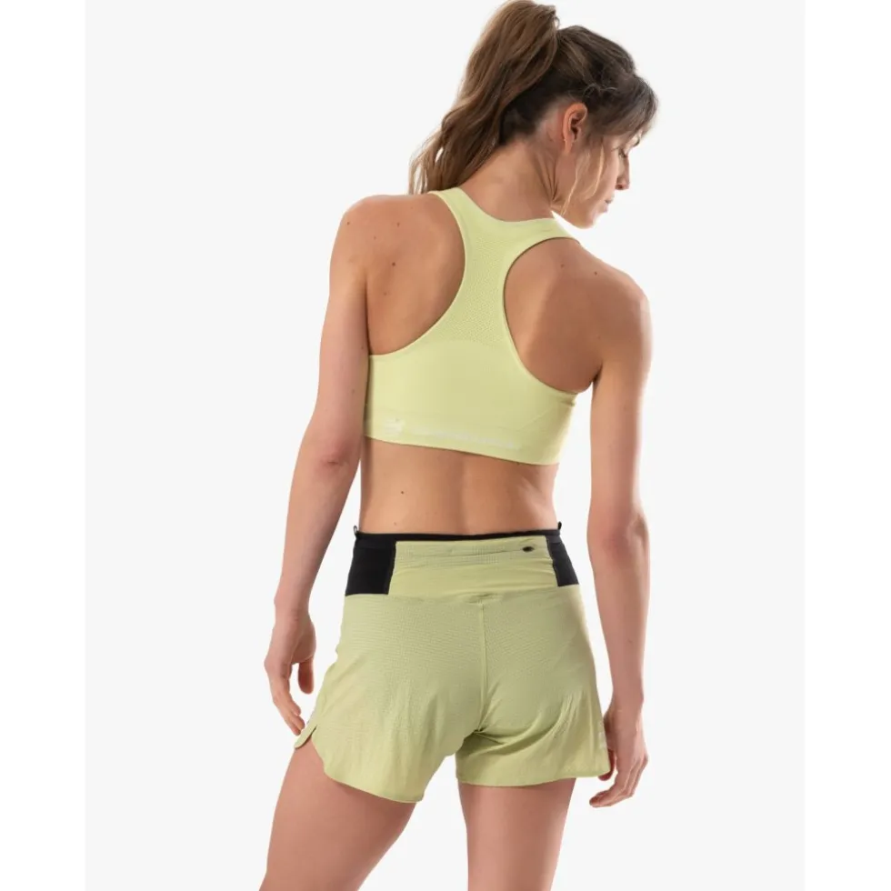 Compressport FeelFree Seamless BH-Top Dames - shadow lime