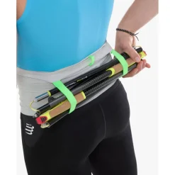 Compressport Free Pro Hardloopriem - gray violet/neon green