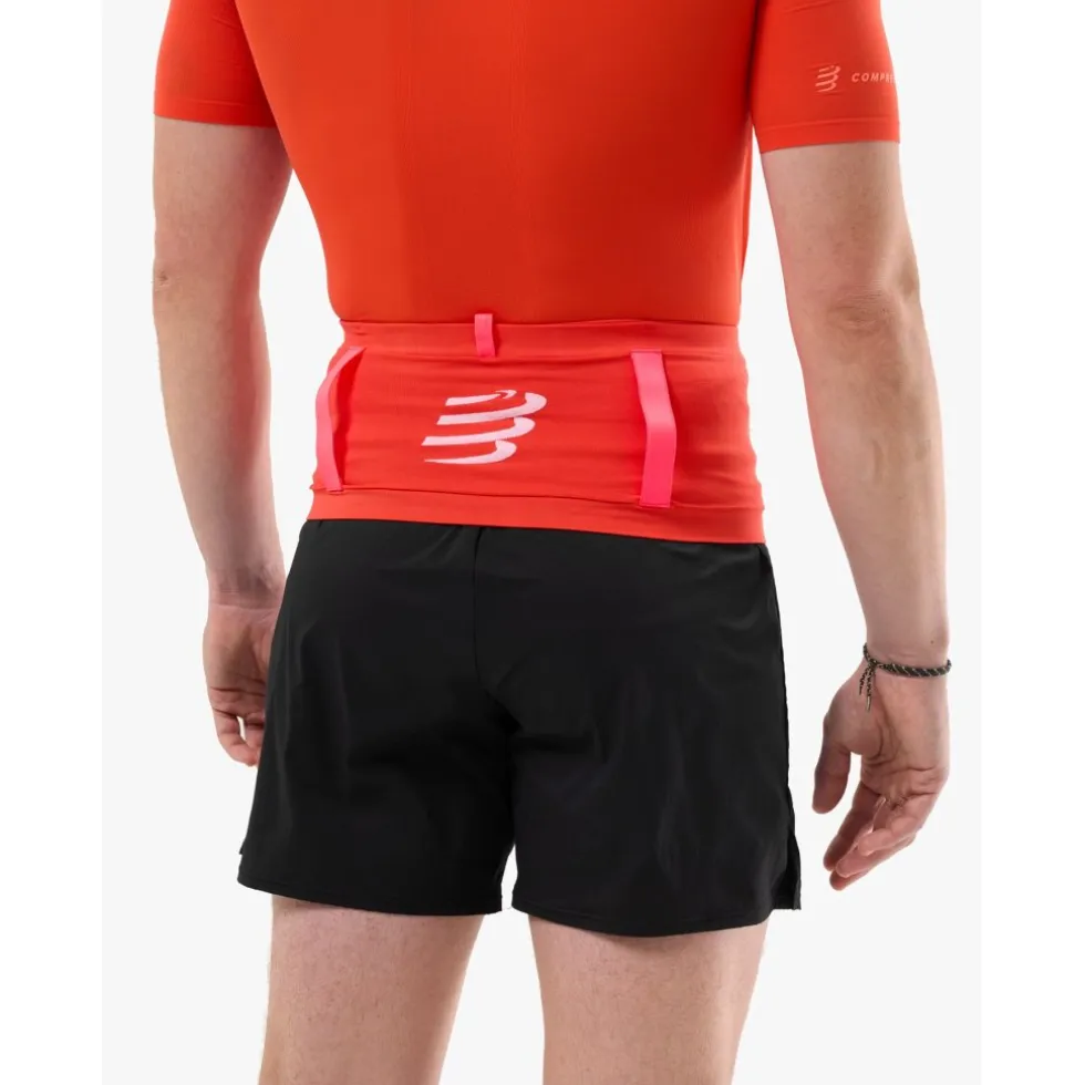 Compressport Free Pro Hardloopriem - tigerlily/fluo red
