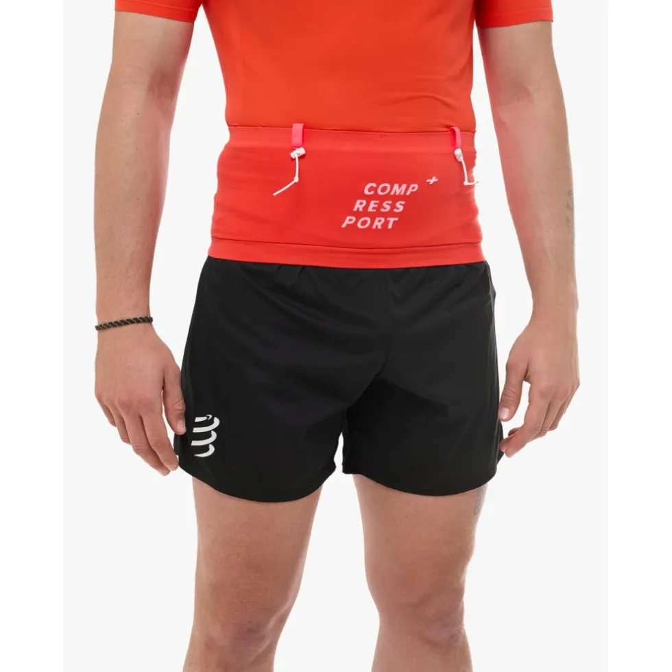 Compressport Free Pro Hardloopriem - tigerlily/fluo red