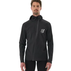 Compressport Hurricane Waterproof 10/10 Jas Unisex - zwart AM00009B