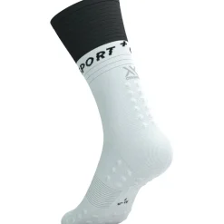 Compressport Mid Compressiesokken v2.0 - wit/zwart