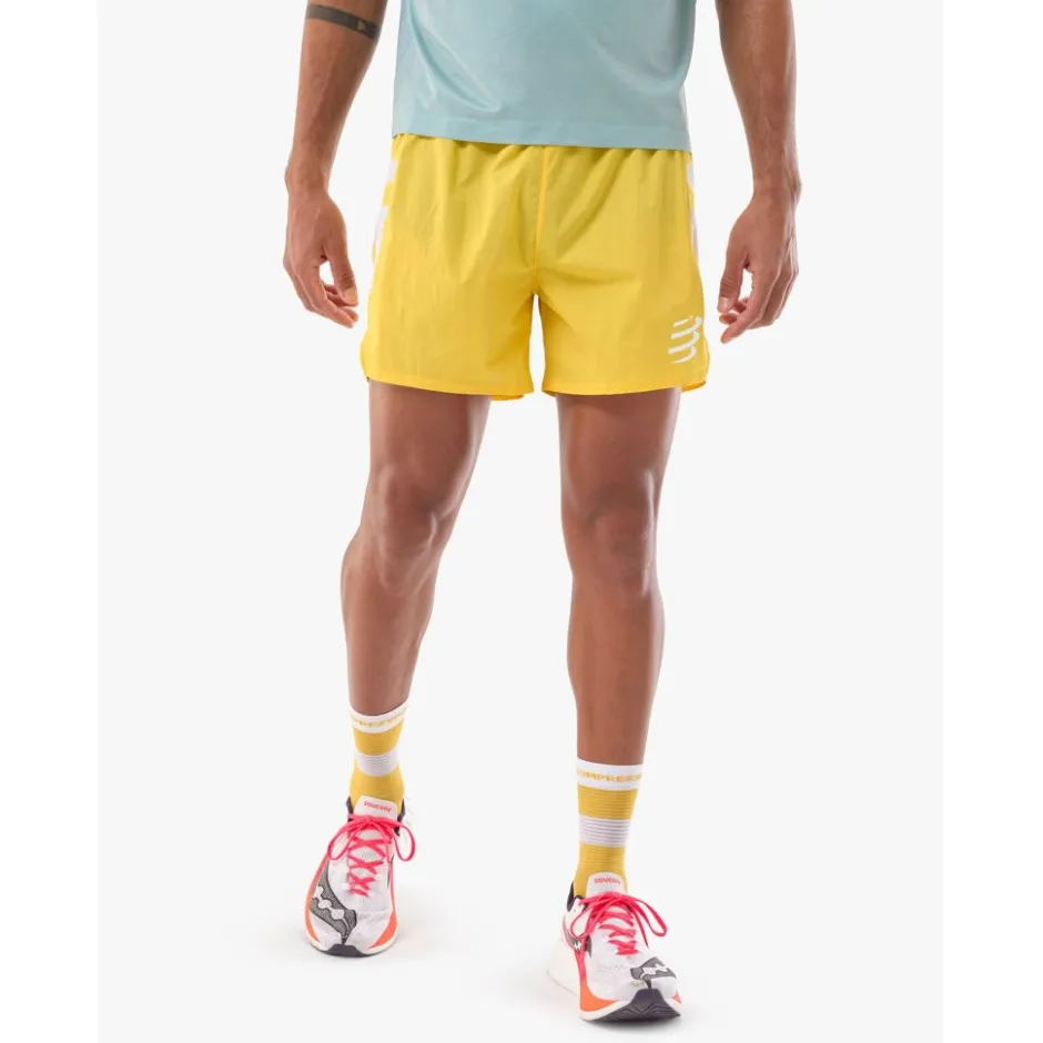 Broeken & Rokken < Compressport Perforance Running Shorts Heren - eon/white