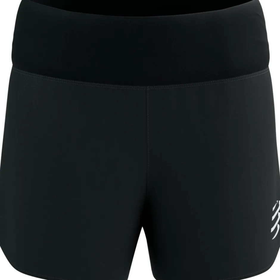 Broeken & Rokken < Compressport Perforance Running hort Dae - zwart