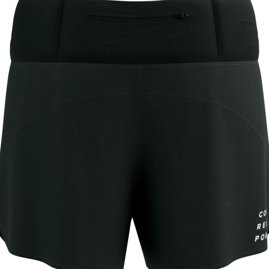 Broeken & Rokken < Compressport Perforance Running hort Dae - zwart