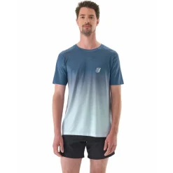 Compressport Performance Running T-Shirt Heren - poseidon/ice flow