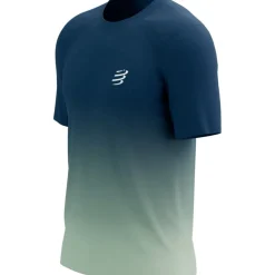 Compressport Performance Running T-Shirt Heren - poseidon/ice flow