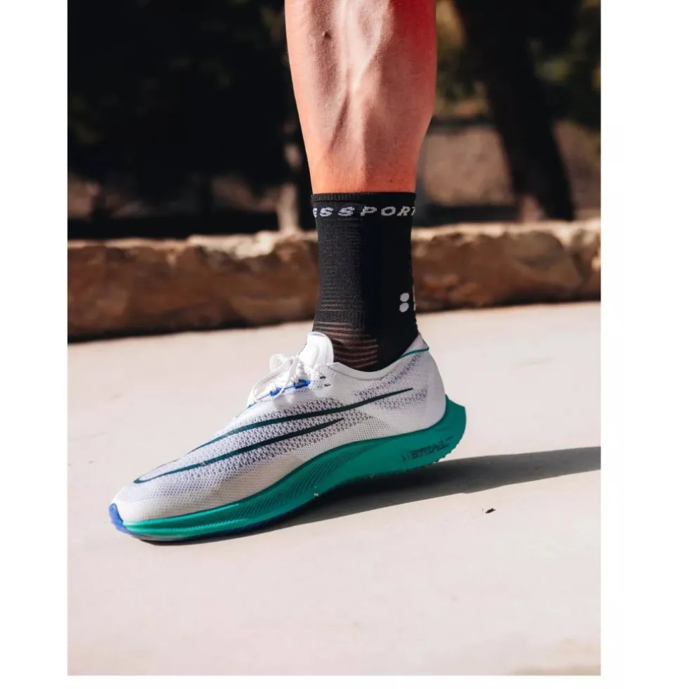Compressport Pro Marathon Sokken v2.0 - zwart/wit