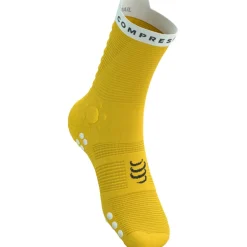 Compressport Pro Racing Compressiesokken v4.0 Trail - citroen/wit