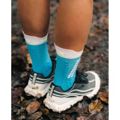 Compressport Pro Racing Compressiesokken v4.0 Trail - norse blue/neon green