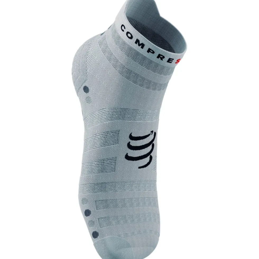 Compressport Pro Racing Compressiesokken v4.0 Ultralight Run Low - white/alloy