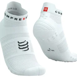 Compressport Pro Racing Compressiesokken v4.0 Run Low - wit/zwart