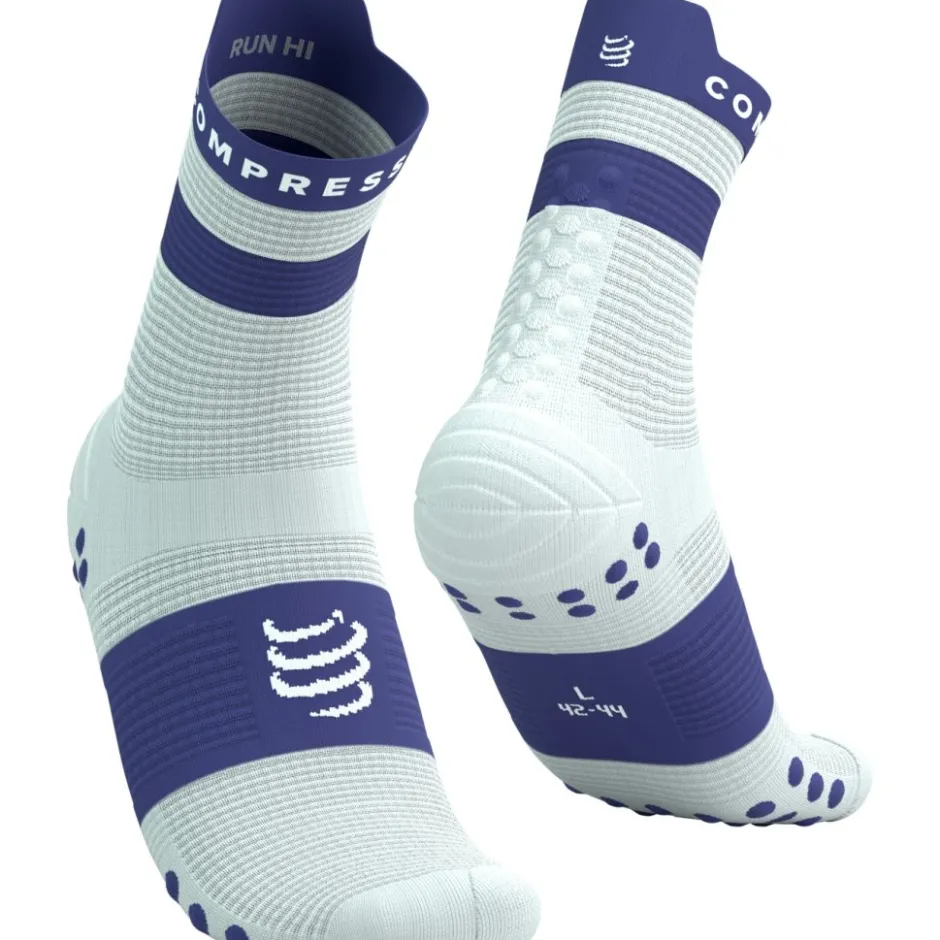 Sokken < Compressport Pro Racing Compressiesokken v4.0 Run High - star white/orient blue