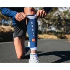 Compressport R2 3.0 Kuitcompressoren - estate blue/white