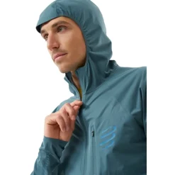 Compressport Tempest Waterproof Jas Heren - stargazer
