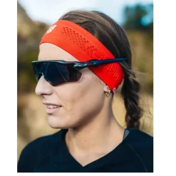 Compressport Thin On/Off Hoofdband - core red/white