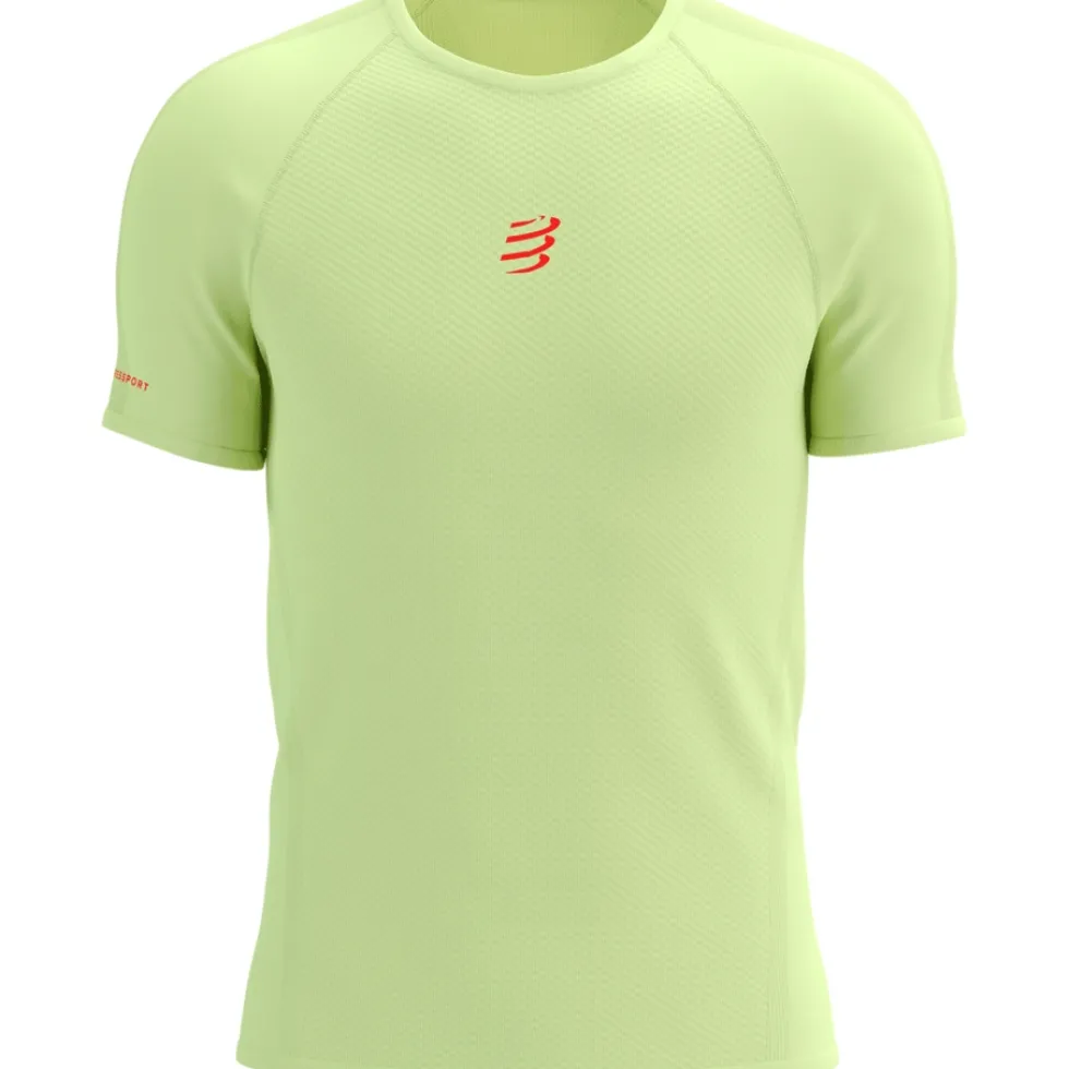Compressport Trail Racing T-Shirt Heren - shadow lime