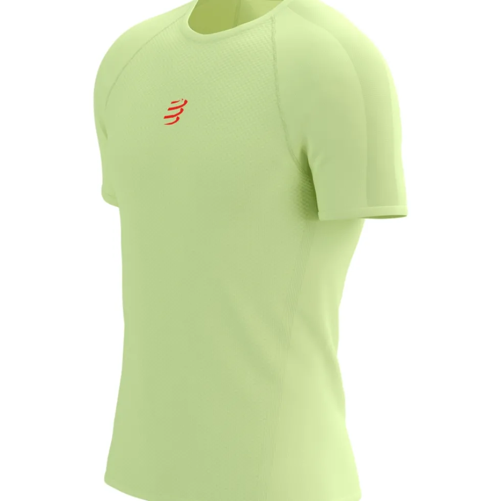 Compressport Trail Racing T-Shirt Heren - shadow lime