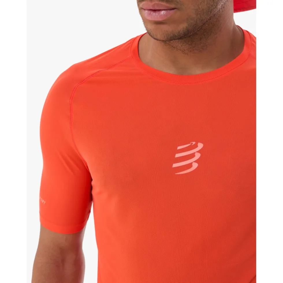 Compressport Trail Racing T-Shirt Heren - tigerlily