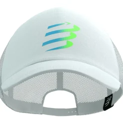 Mutsen < Compressport Trucker Pet - star white/blue-green